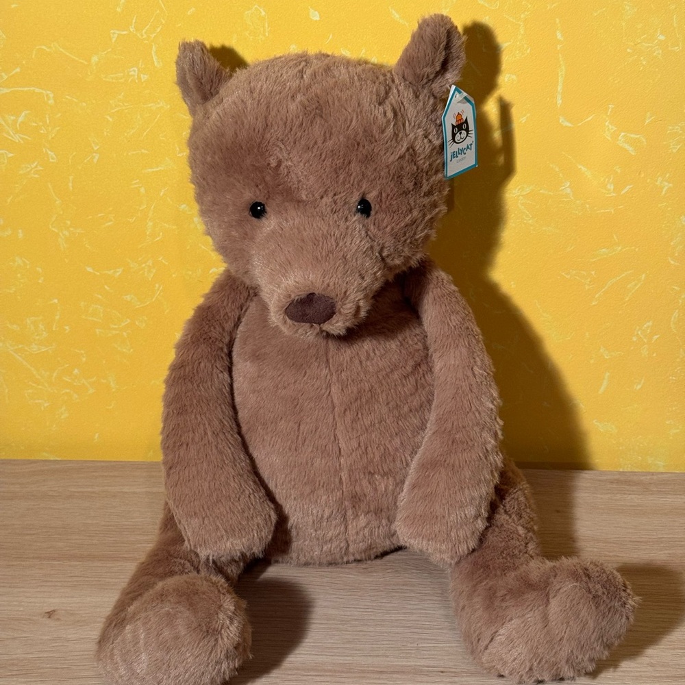 Jellycat Large Cocoa Teddy Bear - BNWT - Retired - Authentic 18in